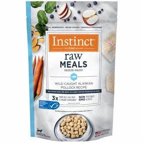 Instinct Raw Meals Alaskan Pollock Grain-Free Adult Freeze-Dried Raw Cat Food 9oz natural cat food soft cat treats freeze dried cat food organic cat treats indoor cat food