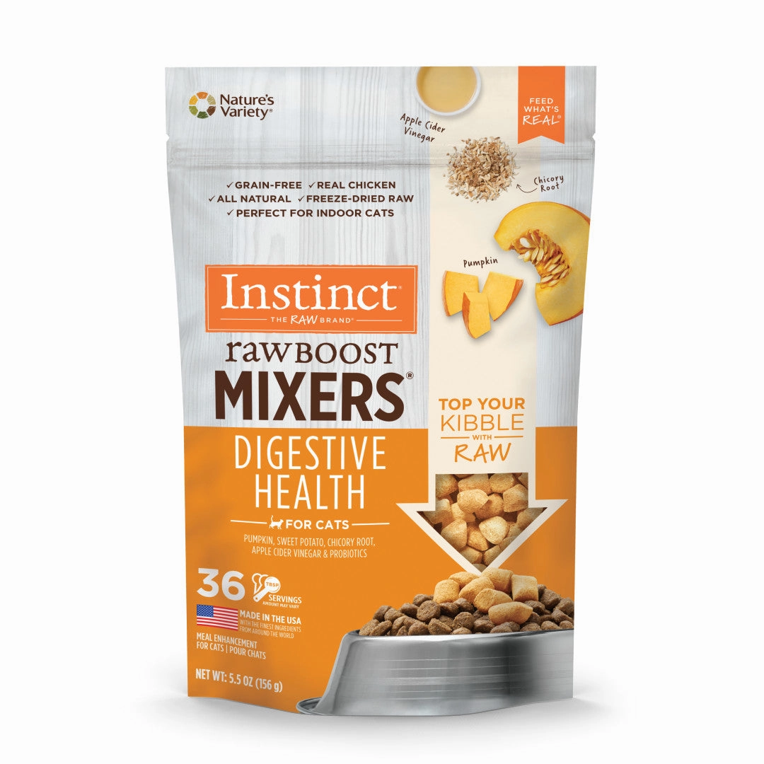 Instinct The Raw Brand Cat Raw Boost Mixers Freeze-Dried Raw Digestive Health Recipe 5.5oz
