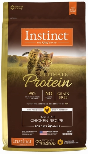 Instinct Ultimate Protein Grain-Free Cage-Free Chicken Dry Cat Food freeze dried dog food raw food for dogs dog freeze meal high protein dog food grain free freeze dog food