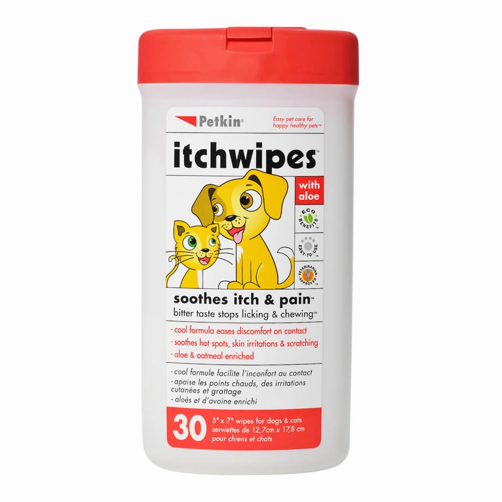 Itch Wipes, 30 ct cat scratchers cat towers cat window perch cat heating pad cat calming spray