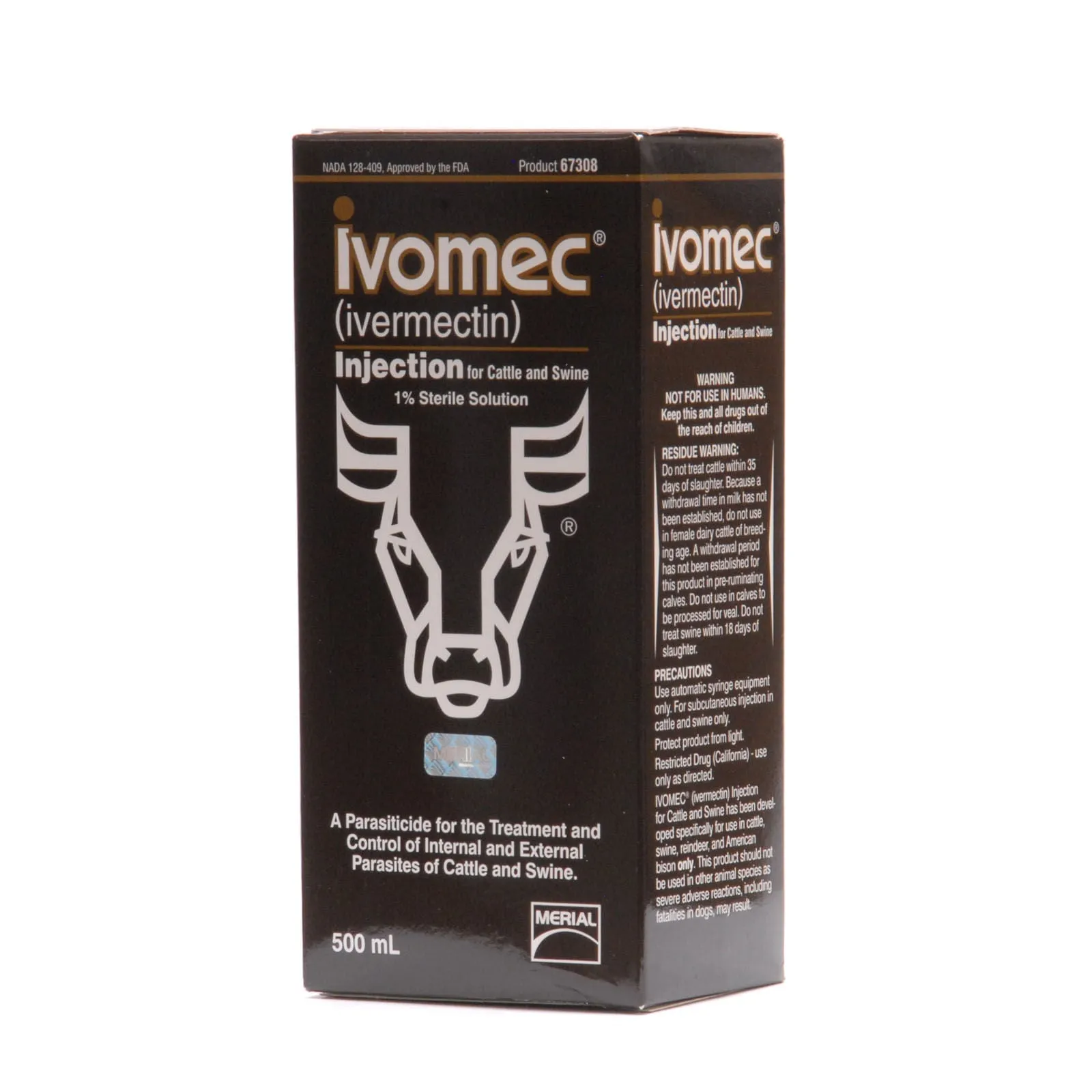 IVOMEC Injection (1%) Wormer for Cattle & Swine