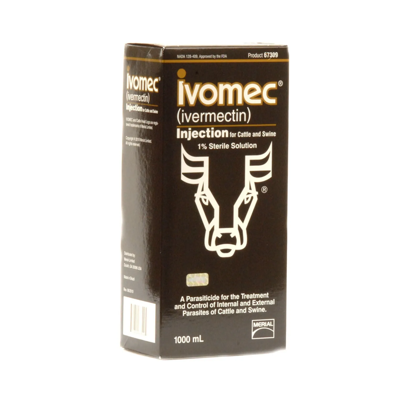 IVOMEC Injection (1%) Wormer for Cattle & Swine