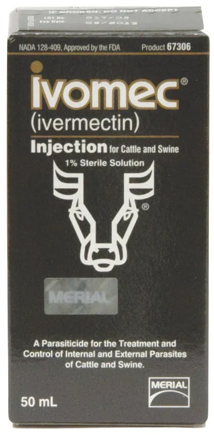 IVOMEC Injection (1%) Wormer for Cattle & Swine