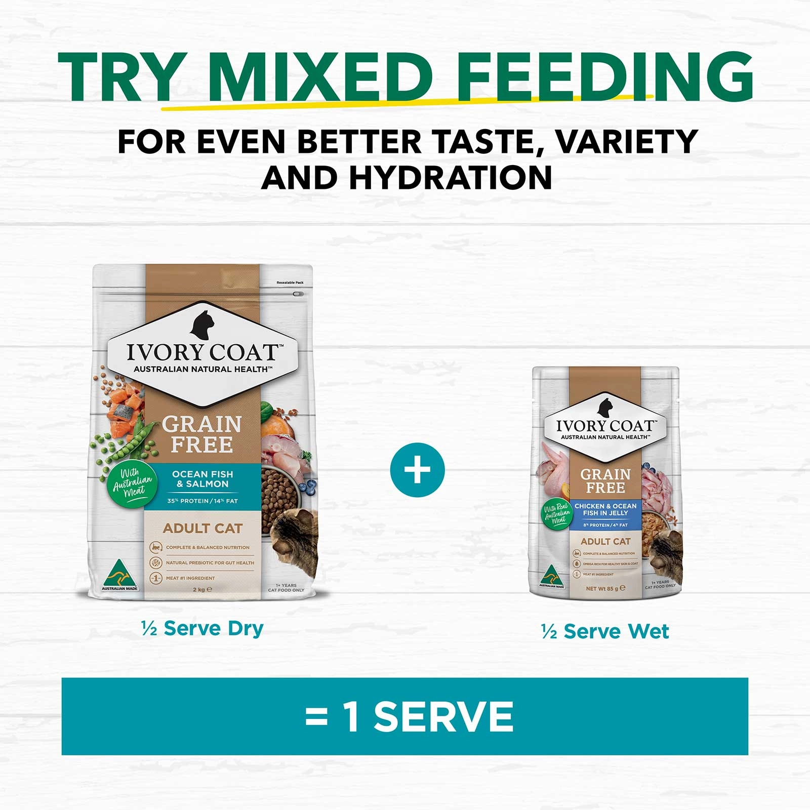 Ivory Coat Grain Free Cat Food Adult Ocean Fish & Salmon