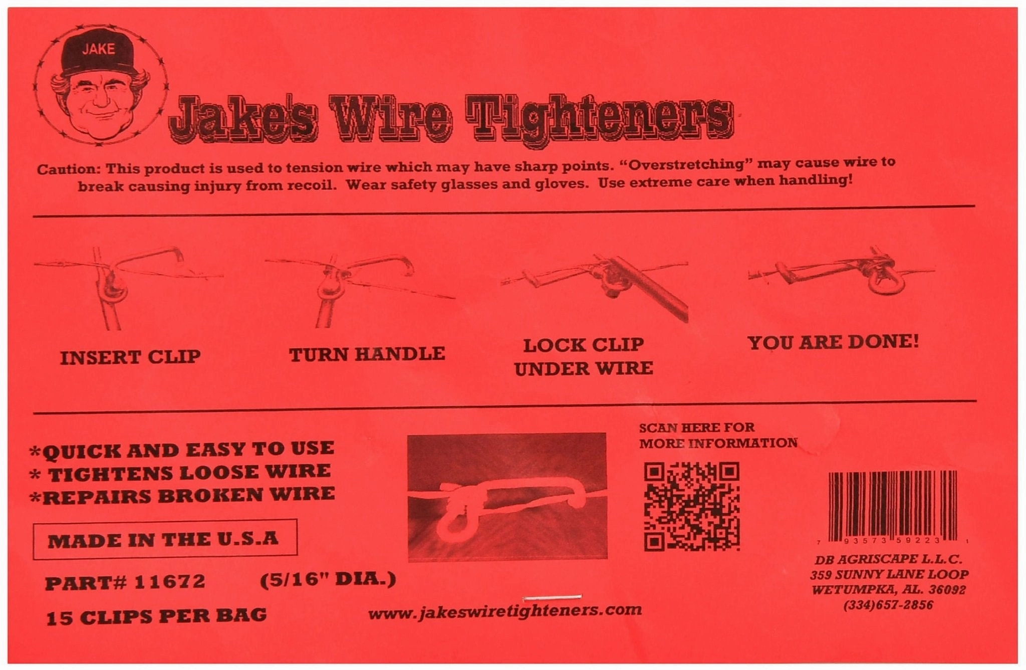 Jake's Wire Tightener Handle for Wire Tightening & Repair
