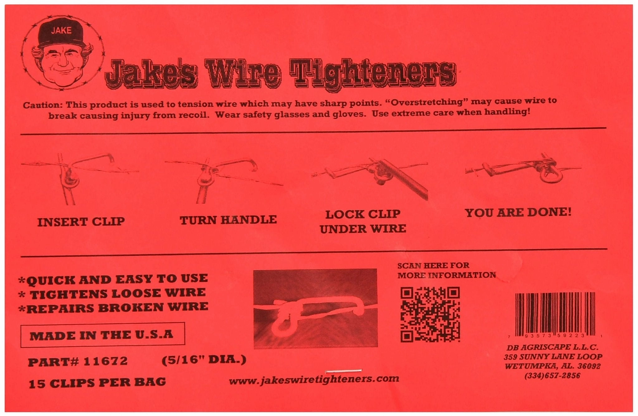 Jake's Wire Tightener Packs for Wire Tightening & Repair