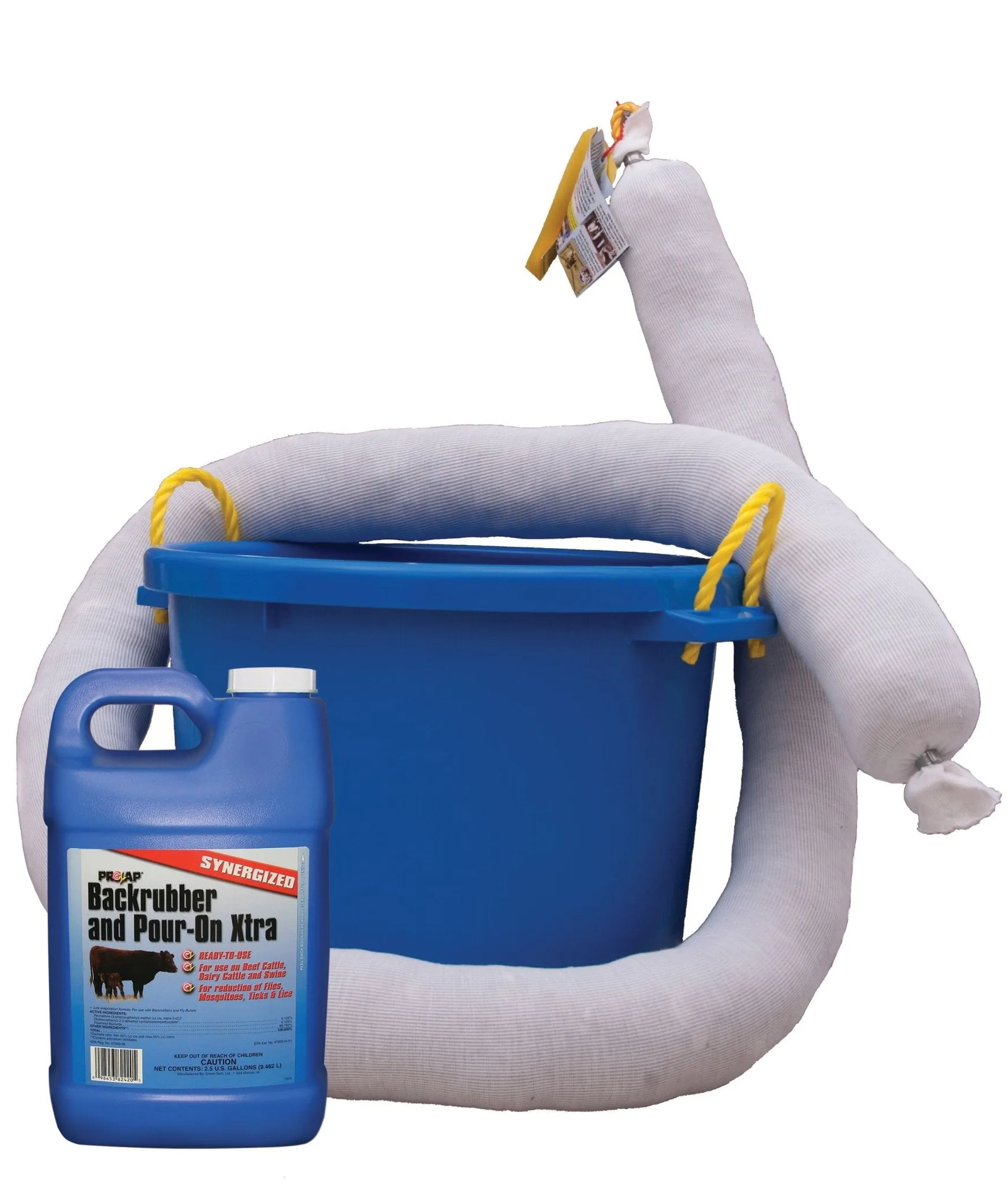 Jeffers Cattle Rub Tub, 4 Piece Kit for Fly Control