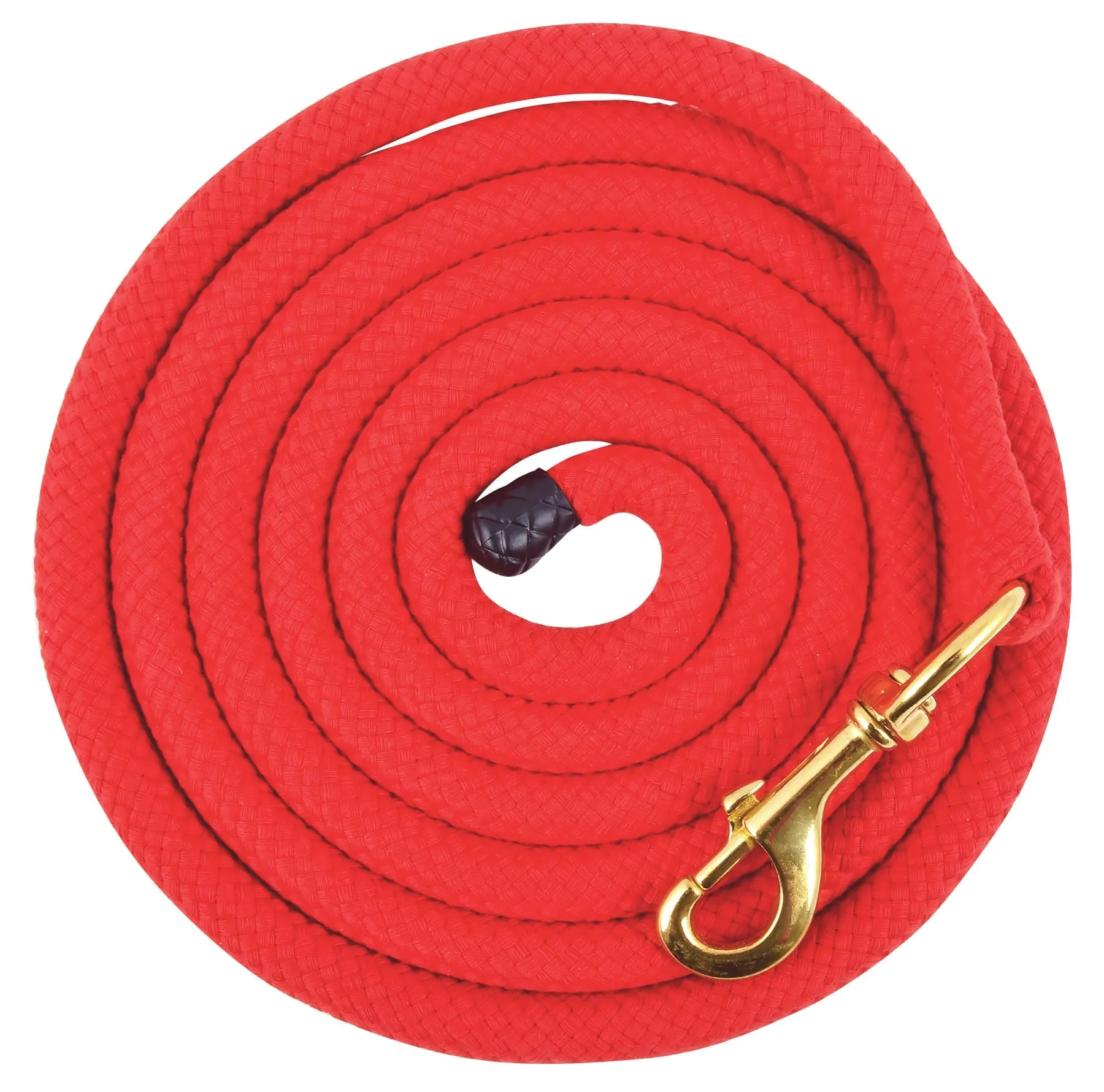Jeffers Cotton Horse Lead Rope, 3/4" x 10'L with Brass Bolt Snap