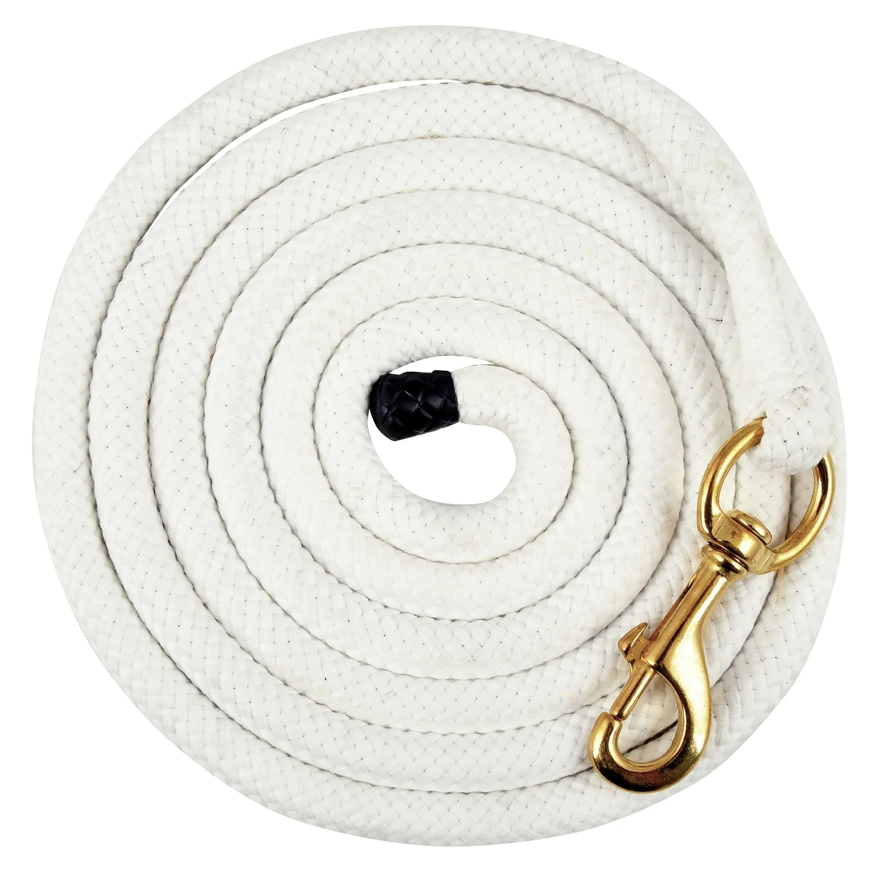 Jeffers Cotton Horse Lead Rope, 3/4" x 10'L with Brass Bolt Snap