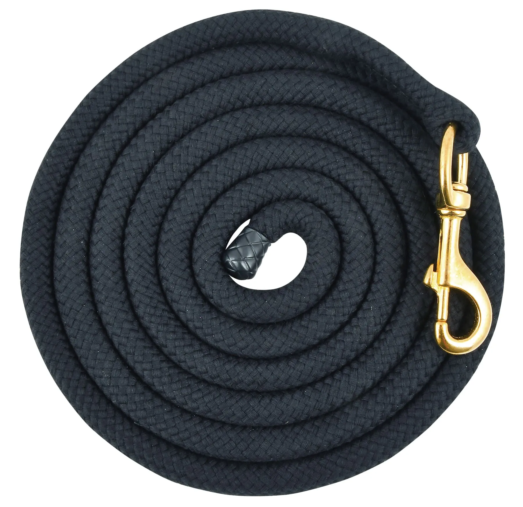 Jeffers Cotton Horse Lead Rope, 3/4" x 10'L with Brass Bolt Snap