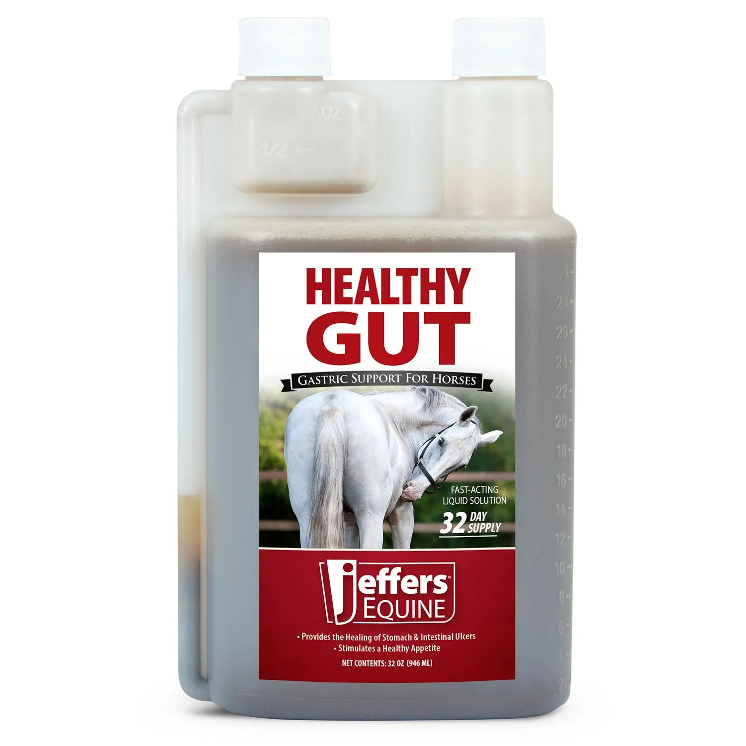 Jeffers Healthy Gut Gastric Support Liquid Supplement for Horses