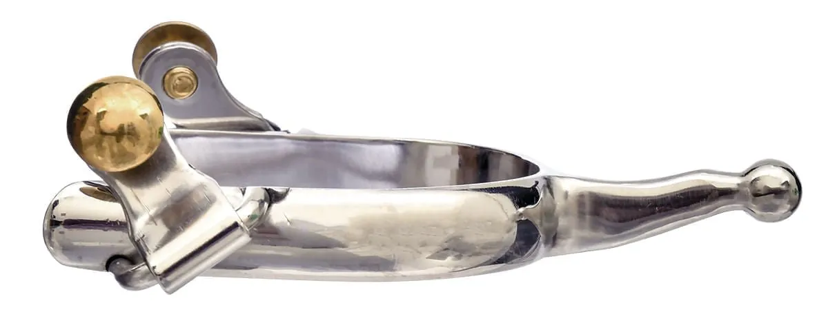 Jeffers Ladies' 1-1/2" Shank Humane Spurs with Ball End, Pair