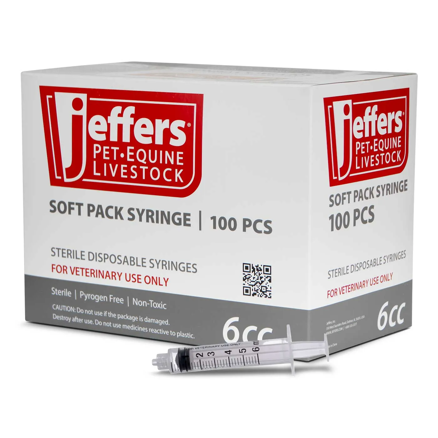 Jeffers Luer Lock Syringes, Boxes