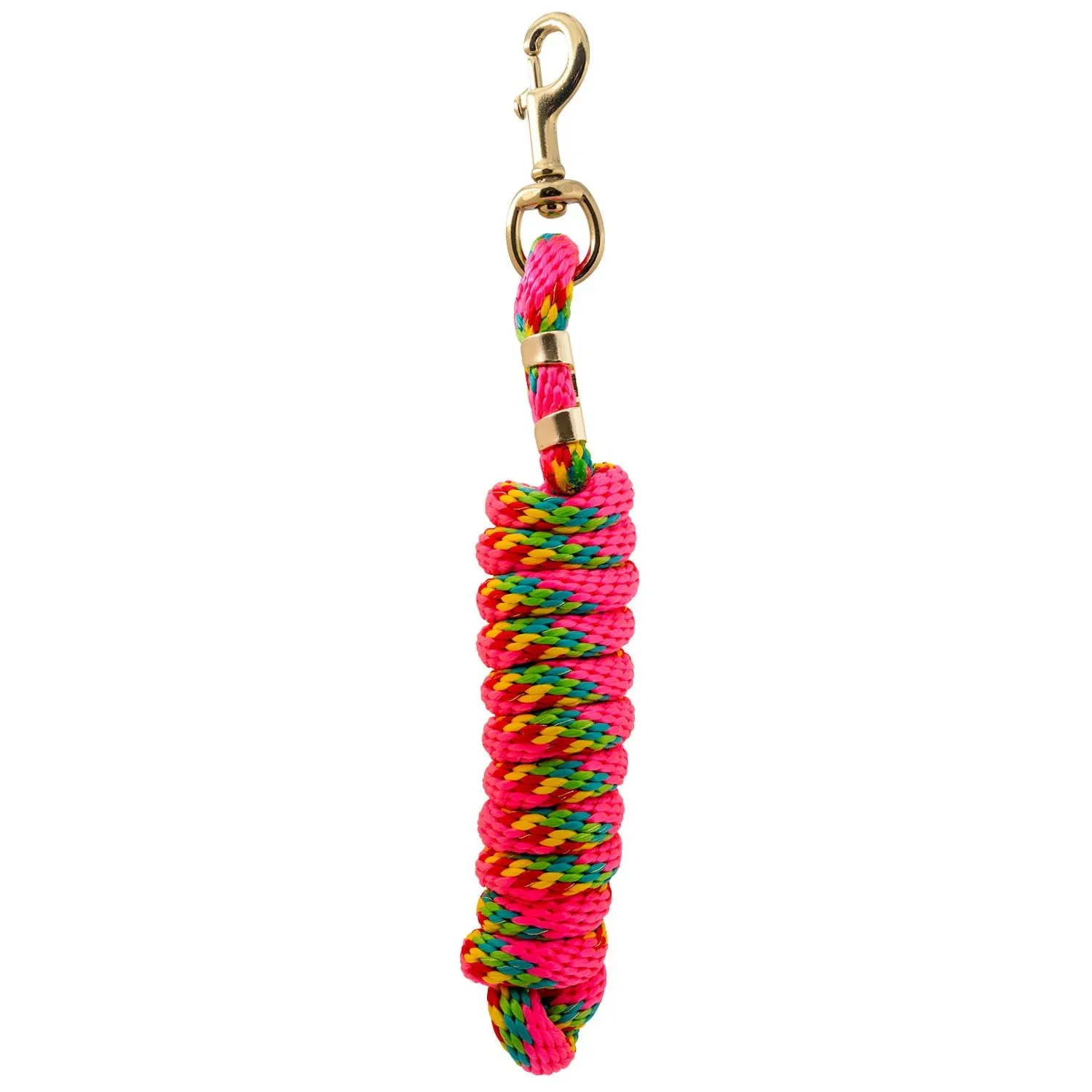 Jeffers Neon Poly Lead Rope with Bolt Snap, 8'