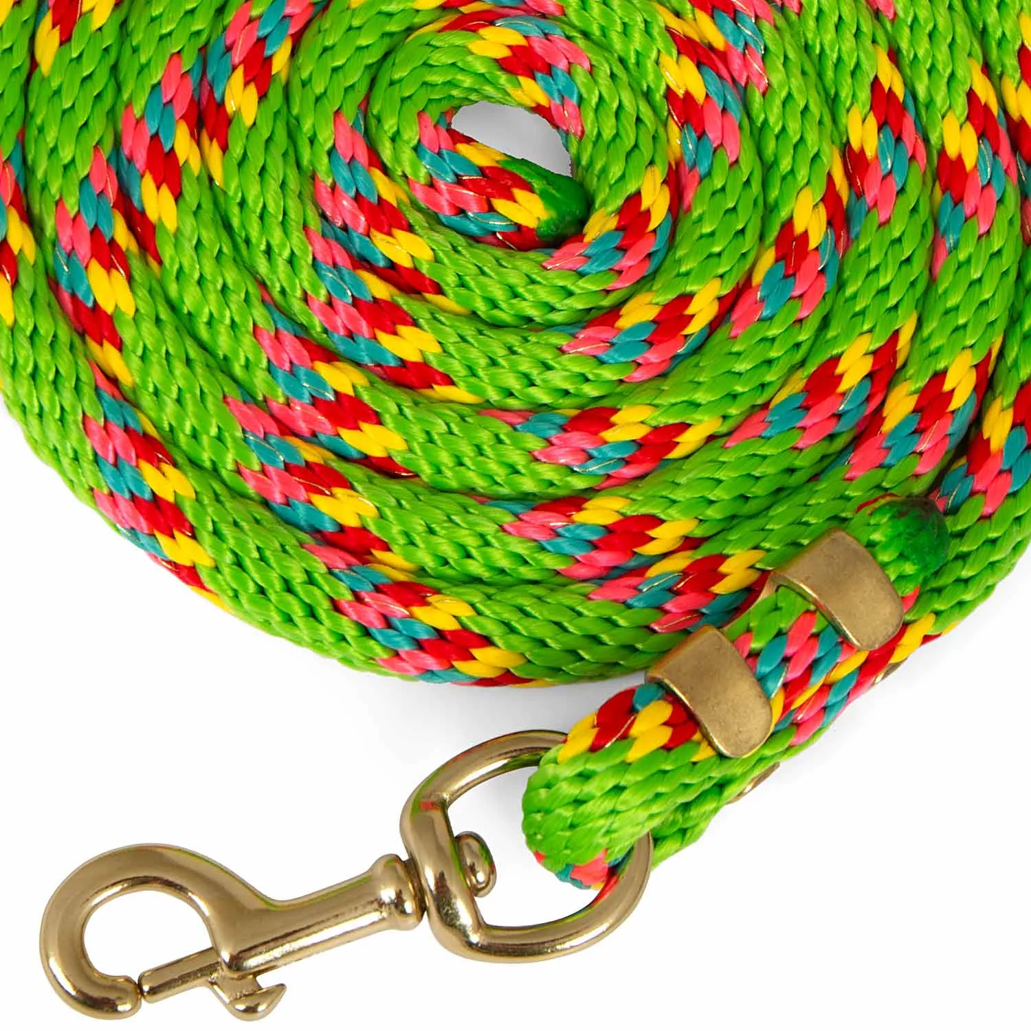 Jeffers Neon Poly Lead Rope with Bolt Snap, 8'