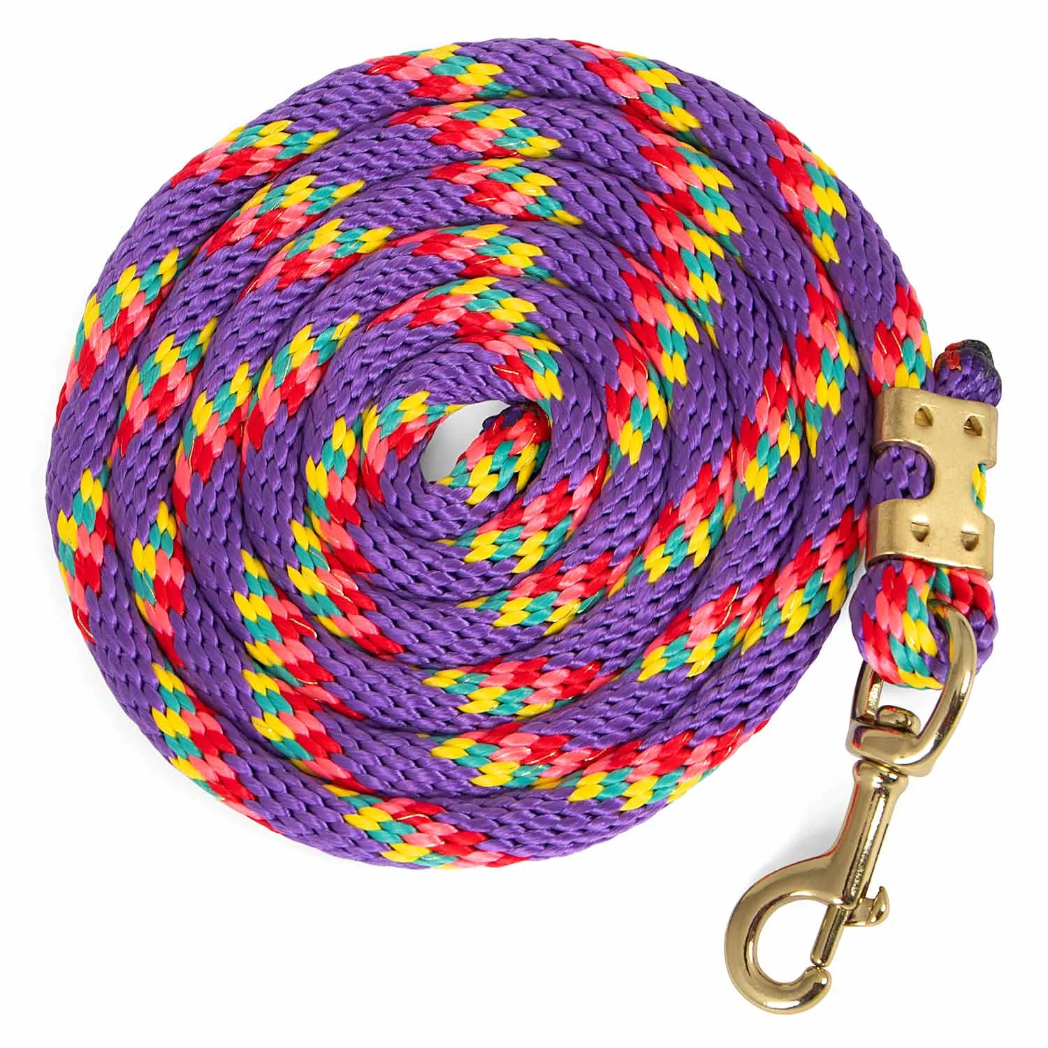 Jeffers Neon Poly Lead Rope with Bolt Snap, 8'