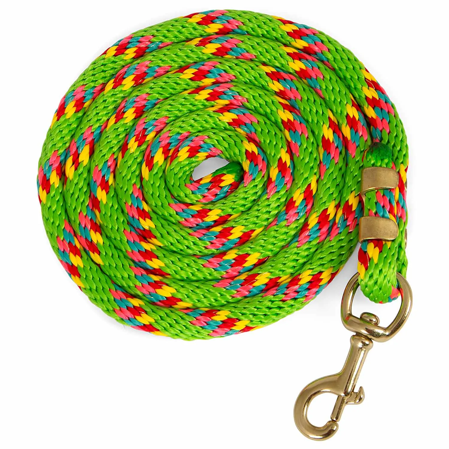 Jeffers Neon Poly Lead Rope with Bolt Snap, 8'