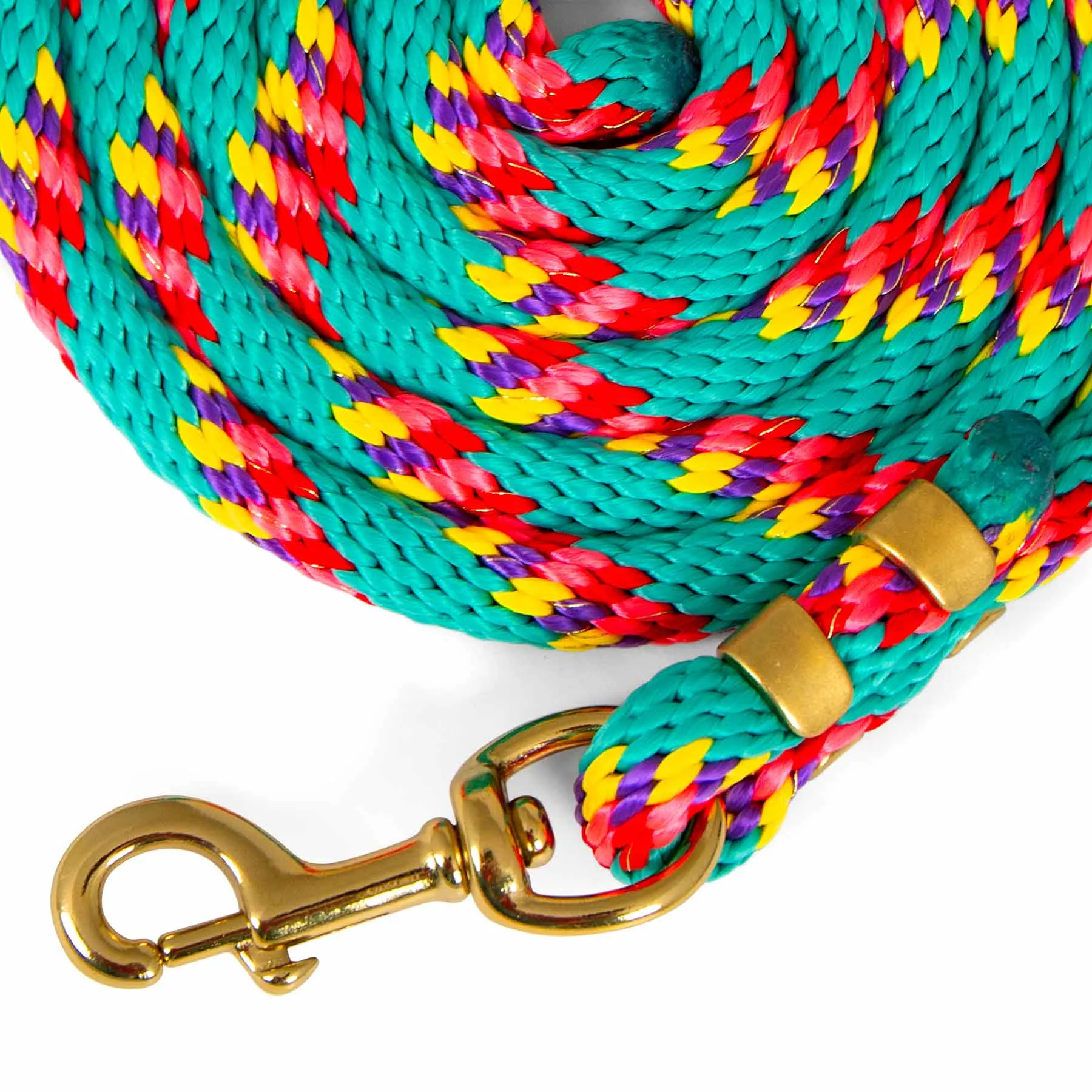 Jeffers Neon Poly Lead Rope with Bolt Snap, 8'