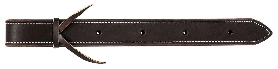 Jeffers Poplar Head Premium Doubled & Stitched Latigo Leather Off Billet