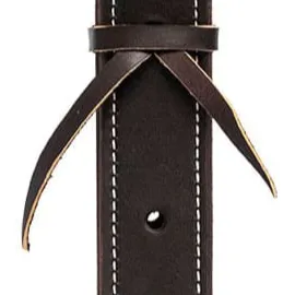 Jeffers Poplar Head Premium Doubled & Stitched Latigo Leather Off Billet