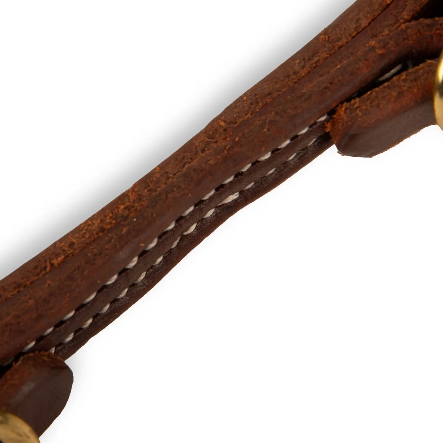 Jeffers Poplar Head Premium Oiled Doubled and Stitched Harness Leather Curb Strap