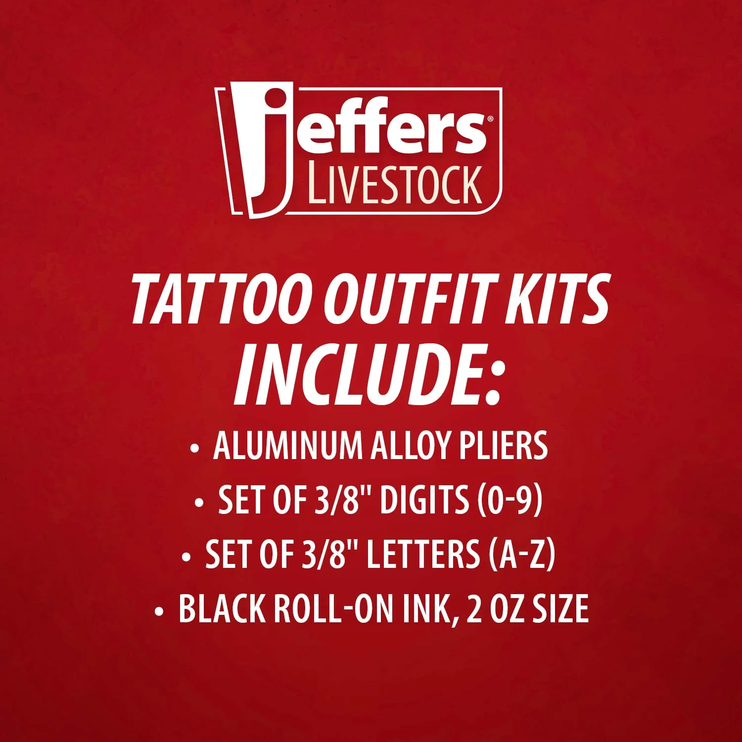 Jeffers Standard Tattoo Outfit with Roll-On Ink