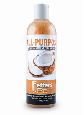 Jeffers All-Purpose Coconut Oil Shampoo for Dogs & Cats cat grooming cat shampoo cat conditioner cat comb cat grooming glove