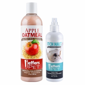 Jeffers Anti-Itch Pet Shampoo & Spray, 2 Piece Kit cat scratchers cat towers cat window perch cat heating pad cat calming spray