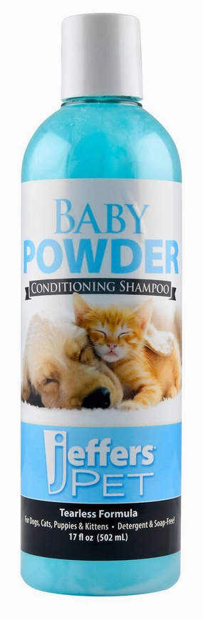 Jeffers Baby Powder Tearless Conditioning Pet Shampoo cat grooming cat shampoo cat conditioner cat comb cat grooming glove