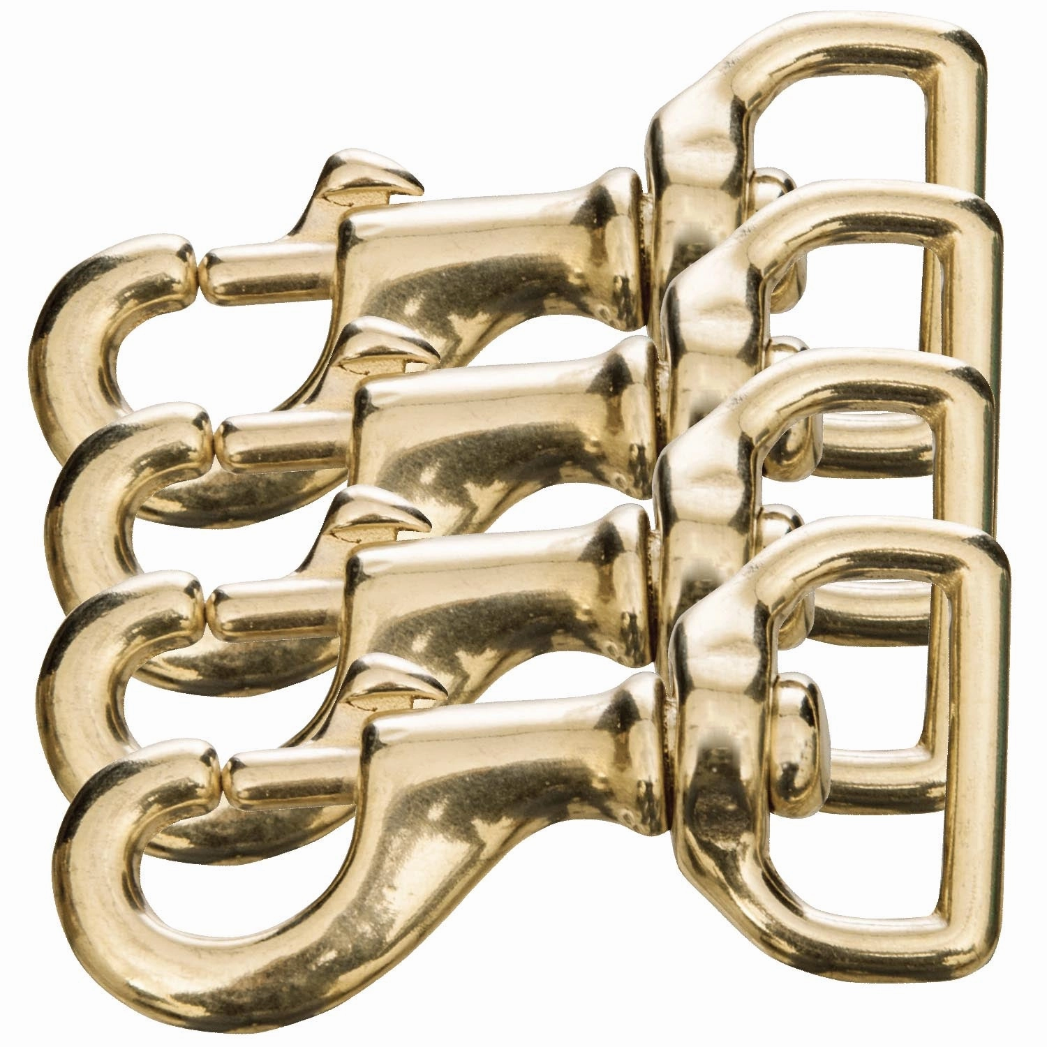 Jeffers Brass-Plated Bolt Snap Packs