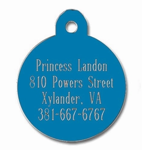 Jeffers Custom Personalized Engraved Circle ID Tags for Dogs & Cats cat grooming cat shampoo cat conditioner cat comb cat grooming glove