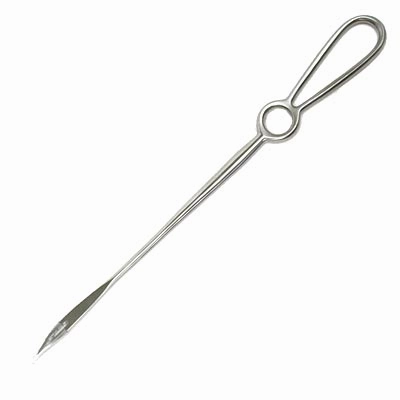 Jeffers Dr. Buhner's Needle, 12" (Prolapse Needles for Cows) sheep feed sheep mineral sheep hay sheep pellets sheep salt block