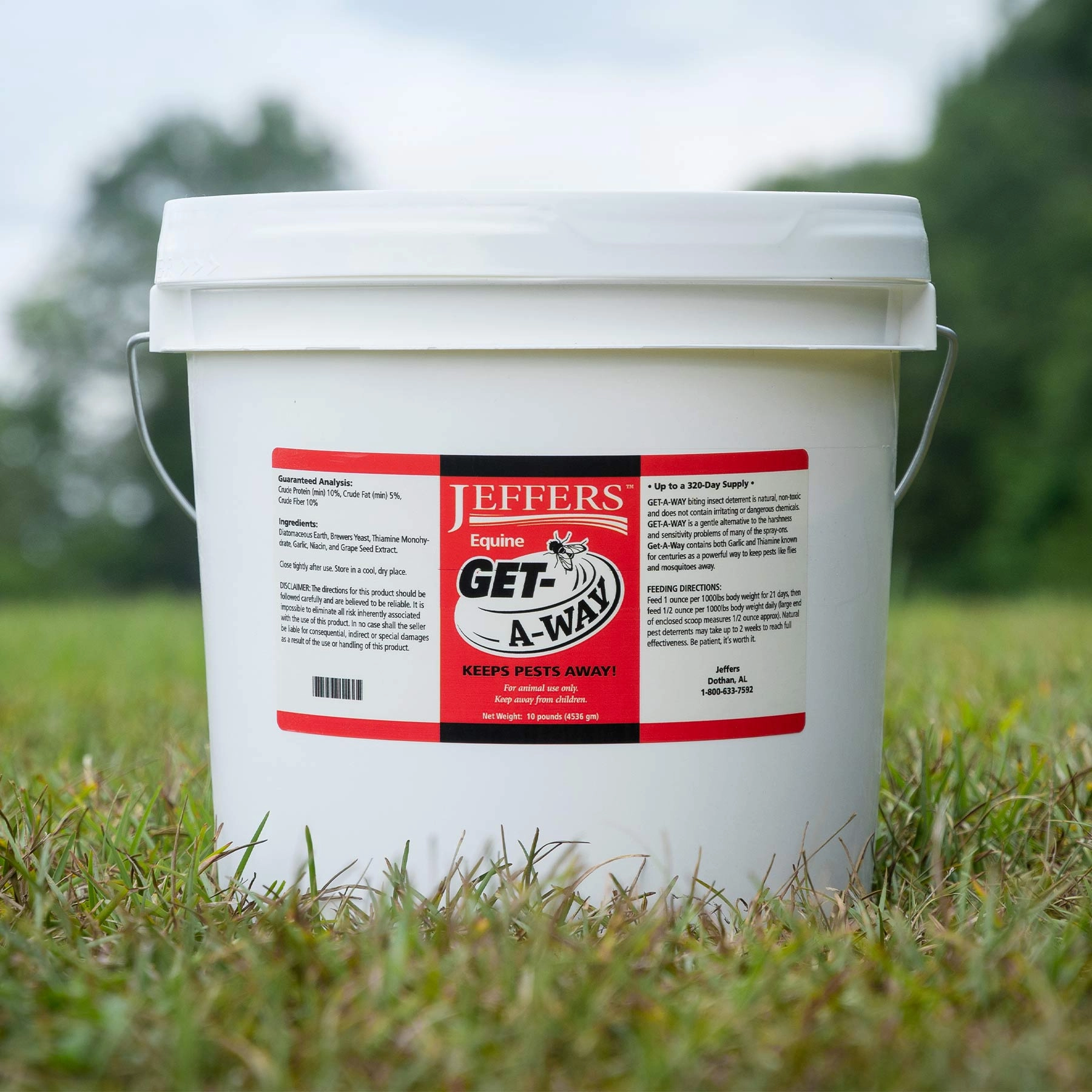Jeffers Equine Get-A-Way Feed-Thru Biting Insect Deterrent Supplement for Horses