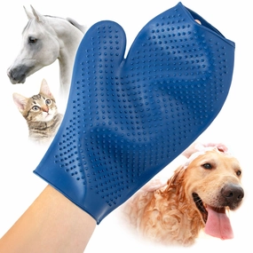 Jeffers GROOMIT - Rubber Grooming Glove for Animals cat grooming cat shampoo cat conditioner cat comb cat grooming glove