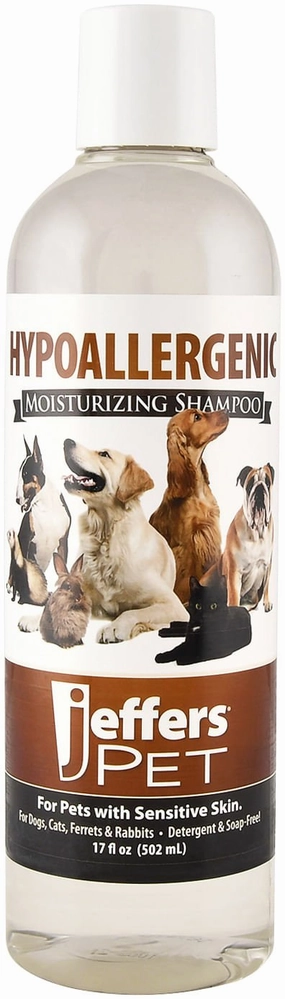Jeffers Hypoallergenic Moisturizing Pet Shampoo for Sensitive Skin cat grooming cat shampoo cat conditioner cat comb cat grooming glove