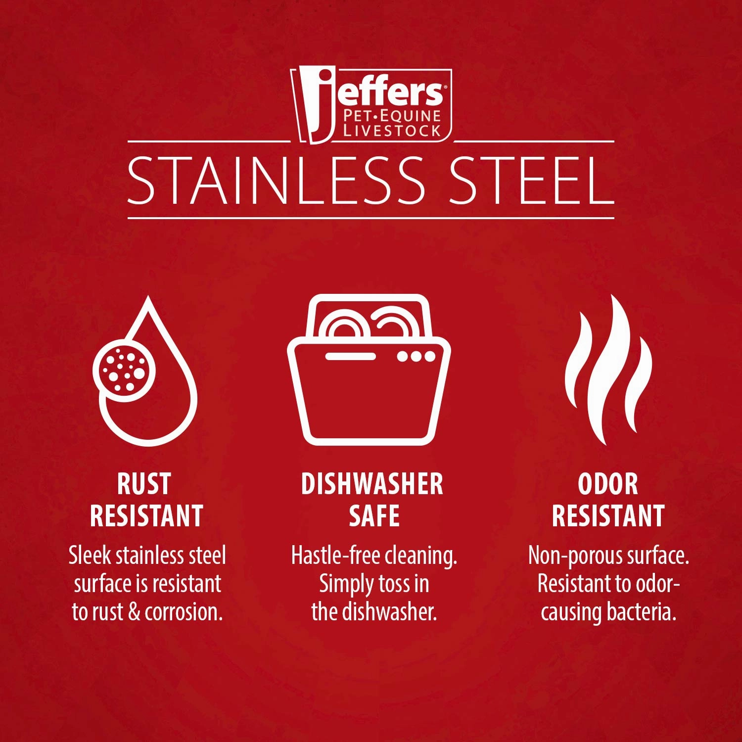 Jeffers Multi-Purpose Stainless Steel Pails with Handle