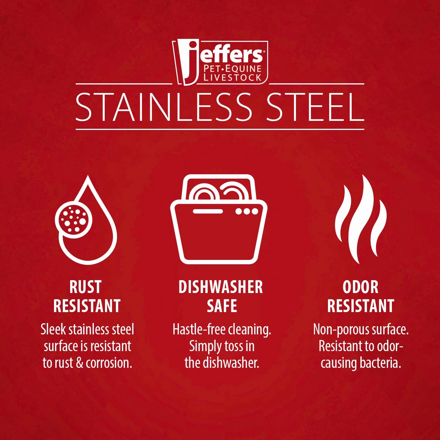 Jeffers Multi-Purpose Stainless Steel Pails with Handle