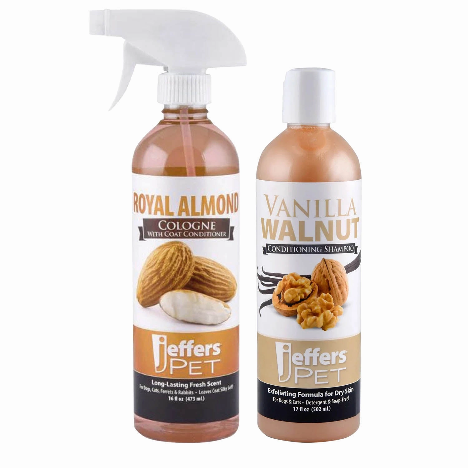 Jeffers Nutty Dog Pet Shampoo & Cologne, 2 Piece Kit cat beds cat scratching post cat shampoo cat tunnel cat brush