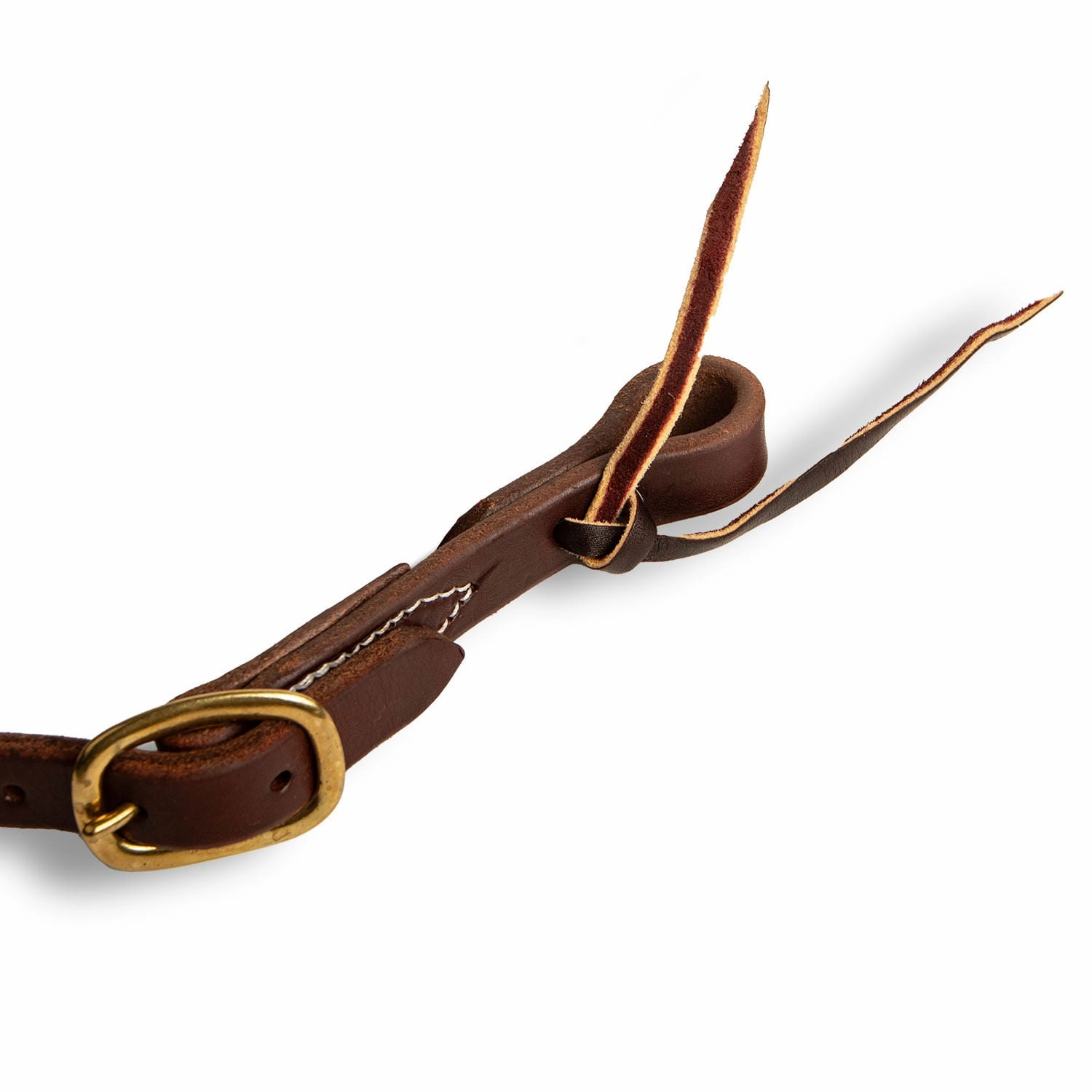 Jeffers Poplar Head Premium Oiled Harness Leather 1"W Split Ear Headstall