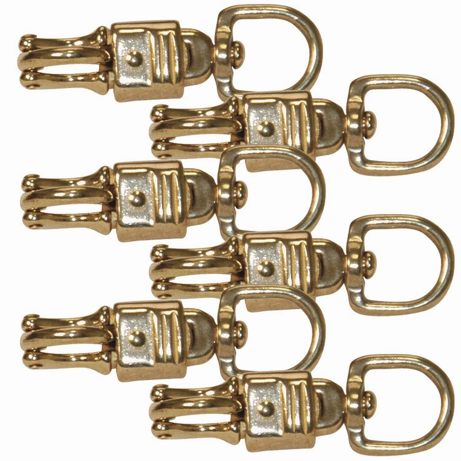 Jeffers Round Eye Brass Panic Snap, 3/4" x 3-5/8"