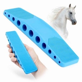 Jeffers Rubber Groomer  Shedding & Dirt Removal for Horses, Dogs & Cats cat climbing tree cat hammock cat steps cat grooming kit cat safety gate