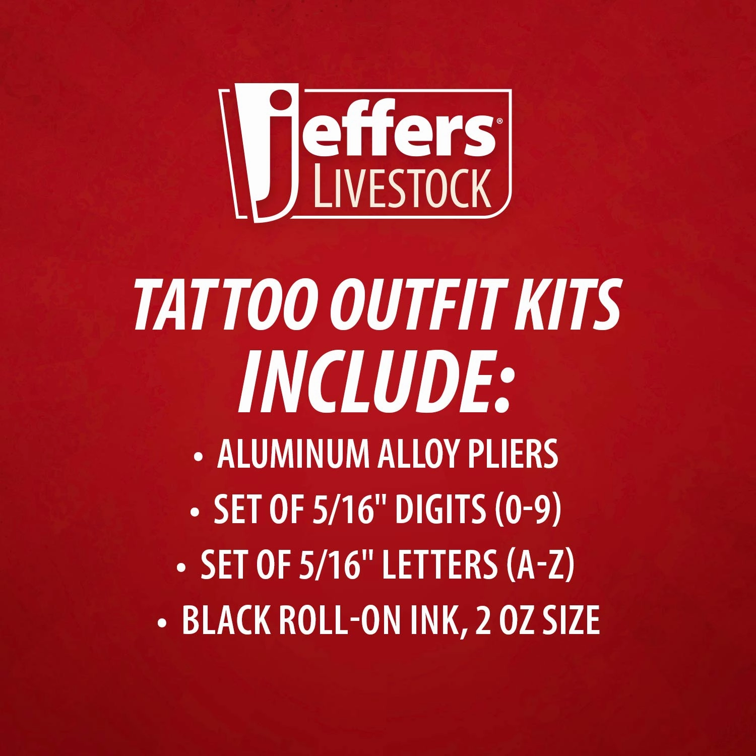 Jeffers Small Animal Tattoo Outfit with Roll-On Ink