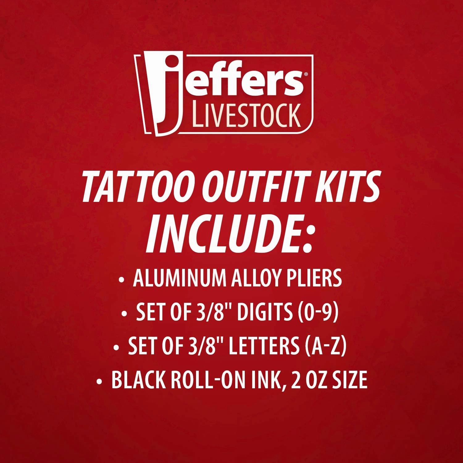Jeffers Standard Tattoo Outfit with Roll-On Ink