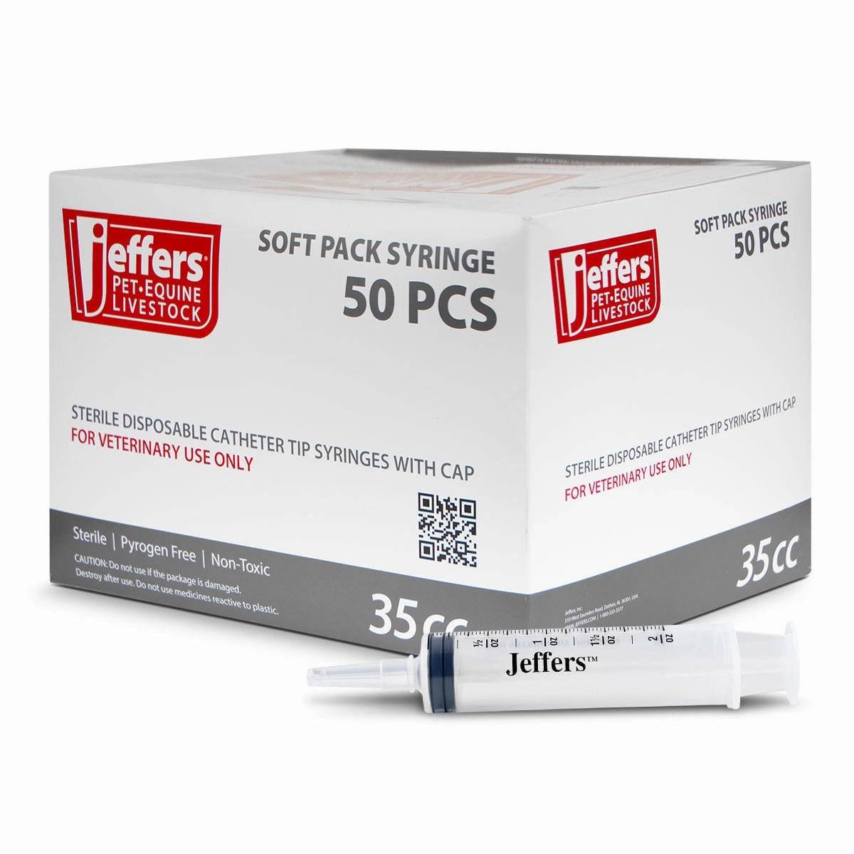 Jeffers Syringe with Catheter Tip chicken supplies backyard chicken coop accessories poultry food chicken vitamins