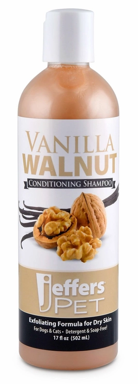 Jeffers Vanilla Walnut Conditioning Pet Shampoo cat grooming cat shampoo cat conditioner cat comb cat grooming glove