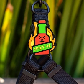 Jiby Dog Crew Silicone Dog Badge Charm - Hot Sauce dog accessories dog collar dog leash dog bowtie dog backpack