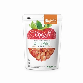 Jolly Crispy Strawberry Treats 8g (JP64) cat vitamins cat digestive aid cat immune support cat joint supplement cat skin supplement