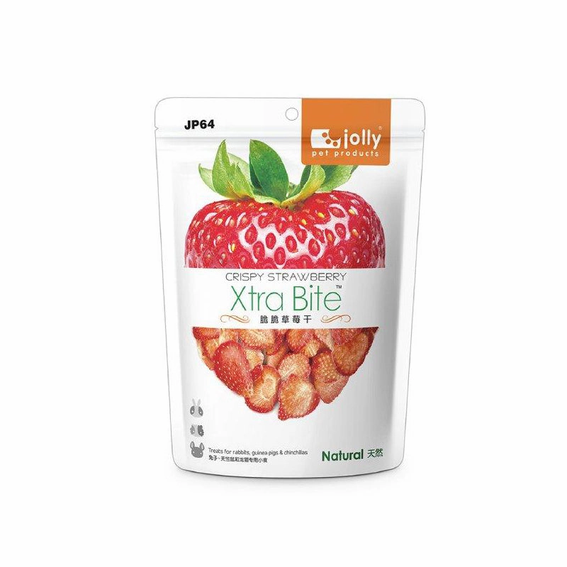 Jolly Crispy Strawberry Treats 8g (JP64) cat vitamins cat digestive aid cat immune support cat joint supplement cat skin supplement