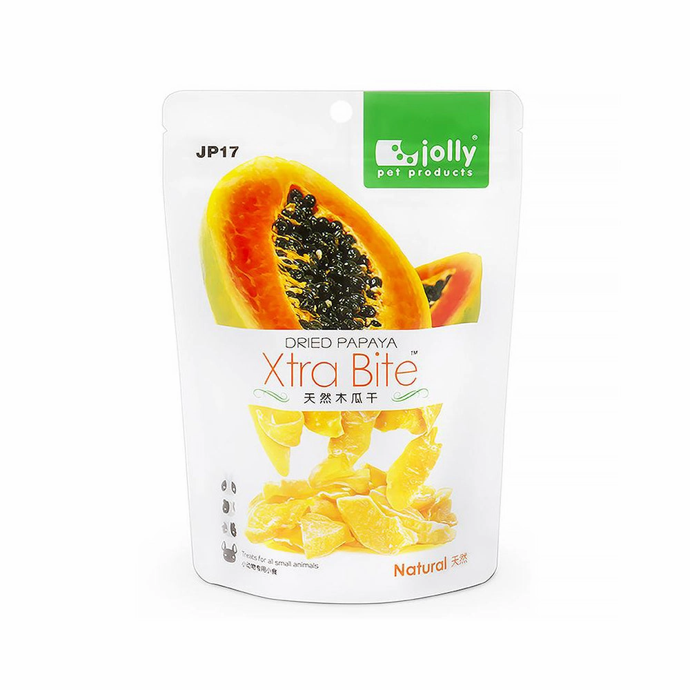 Jolly Dried Papaya Treats 180g (JP17) cat vitamins cat digestive aid cat immune support cat joint supplement cat skin supplement