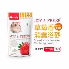 Jolly Joy & Fresh Hamster Bathing Sand Strawberry 500g JP292 dog water fountain slow feeder automatic dog feeder gravity feeder dog food dispenser